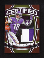 Justin Jefferson 2024 Totally Certified Certified Baller Jerseys Mirror Red #19 #26/99 at PristineAuction.com