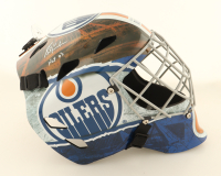 Grant Fuhr Signed Oilers Full-Size Goalie Mask Inscribed "HOF 03" (Schwartz) at PristineAuction.com