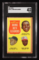 Orlando Cepeda/Willie Mays/Frank Robinson 1962 Topps #54 NL Home Run Leaders (SGC 4) at PristineAuction.com