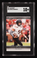 Pat Mahomes II 2017 Leaf Draft #56 RC (SGC 10) at PristineAuction.com