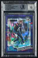 Christian Gonzalez Signed 2023 Donruss Optic Purple Shock RR RC (BGS | Auto Graded 10) at PristineAuction.com