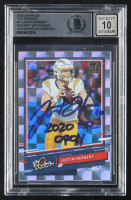 Justin Herbert Signed 2020 Donruss The Rookies #3 RC Inscribed "2020 NFL OROY" (BGS | Auto Grade 10) at PristineAuction.com