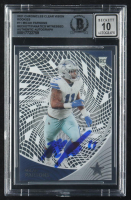 Micah Parsons Signed 2021 Panini Chronicles Clear Vision Rookies #11 RC (BGS | Auto Grade 10) at PristineAuction.com