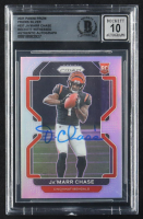 Ja'Marr Chase Signed 2021 Panini Prizm Silver Prizms #337 RC (BGS | Auto Grade 10) at PristineAuction.com
