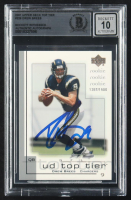 Drew Brees Signed 2001 Upper Deck Top Tier #226 RC #1387/1500 (BGS | Auto Grade 10) at PristineAuction.com