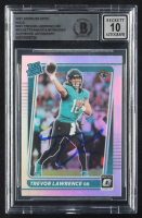 Trevor Lawrence Signed 2021 Donruss Optic Holo #201 RR RC (BGS | Auto Grade 10) at PristineAuction.com