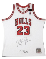 Michael Jordan Signed LE Bulls Mitchell & Ness Authentic Jersey (UDA) at PristineAuction.com