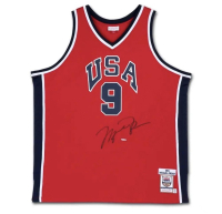 Michael Jordan Signed Team USA Mitchell & Ness Authentic Jersey (UDA) at PristineAuction.com