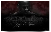 Michael Jordan Signed Bulls LE "City of Big Shoulders" 25x40 Photo (UDA) at PristineAuction.com