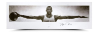 Michael Jordan Signed "Wings" 23x72 Photo (UDA) at PristineAuction.com