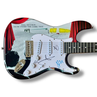 "Fall Out Boy" Custom Stratocaster Guitar Band-Signed By (4) with Pete Wentz, Patrick Stump, Joe Trohman & Andy Hurley (JSA) at PristineAuction.com