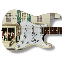 Marcus Mumford Signed "Mumford & Sons" Custom Stratocaster Guitar Inscribed "Love" (JSA) at PristineAuction.com
