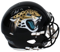 Travis Hunter Signed Jaguars Full-Size Authentic On-Field Speed Helmet (Fanatics) at PristineAuction.com