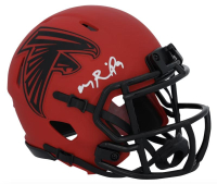 Michael Penix Jr. Signed Falcons Rave Alternate Speed Mini Helmet (Fanatics) at PristineAuction.com