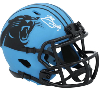 Bryce Young Signed Panthers Rave Alternate Speed Mini Helmet (Fanatics) at PristineAuction.com