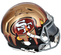 George Kittle Signed 49ers Full-Size Authentic On-Field Custom Ripped Speed Helmet with Custom Visor (Beckett) at PristineAuction.com