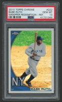 Babe Ruth 2010 Topps Chrome Wrapper Redemption Refractor #222 (PSA 10) at PristineAuction.com