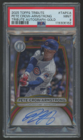 Pete Crow-Armstrong 2025 Topps Tribute Gold Autograph #TAPCA #28/75 (PSA 9) at PristineAuction.com