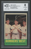 Tom Tresh / Mickey Mantle / Bobby Richardson 1963 Topps Bomber's Best #173 (BCCG 8) at PristineAuction.com