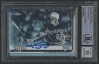 Juan Soto Signed 2019 Topps Chrome Negative #155 RC (BGS | Autograph Graded 10) at PristineAuction.com