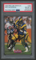 Eric Dickerson Signed 1992 Pro Line Profiles (PSA 8 | Autograph Graded 10) at PristineAuction.com