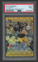 TJ Watt 2022 Donruss Action All Pros Autograph #AP14 #1/15 (PSA 9) at PristineAuction.com