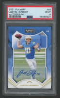 Justin Herbert 2021 Playoff Autograph #94 (PSA 9) at PristineAuction.com