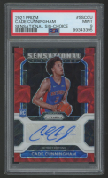 Cade Cunnigham 2021 Prizm Sensational Signatures Choice #SSCCU (PSA 9) at PristineAuction.com