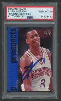 Allen Iverson Signed 1996 SP #141 (PSA | Autograph Graded 10) at PristineAuction.com