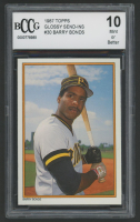Barry Bonds 1987 Topps Glossy Send-Ins #30 RC (BCCG 10) at PristineAuction.com