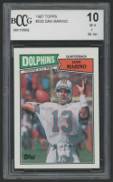 Dan Marino 1987 Topps #233 (BCCG 10) at PristineAuction.com