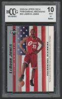 LeBron James 2003-04 Upper Deck Phenomenal Beginning LeBron James #20 RC (BCCG 10) at PristineAuction.com