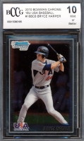 Bryce Harper 2010 Bowman Chrome 18U USA Baseball #USA18BC8 RC (BCCG 10) at PristineAuction.com