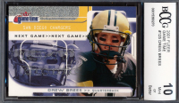 Drew Brees 2001 Fleer Game Time #125 #589/2001 RC (BCCG 10) at PristineAuction.com