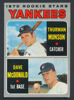 Thurman Munson RC / Dave McDonald RC 1970 Topps Rookie Stars #189 at PristineAuction.com