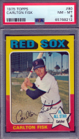 Carlton Fisk 1975 Topps #80 (PSA 8) at PristineAuction.com