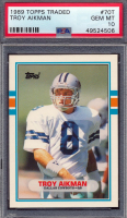 Troy Aikman 1989 Topps Traded #70T RC (PSA 10) at PristineAuction.com