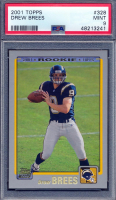 Drew Brees 2001 Topps #328 RC (PSA 9) at PristineAuction.com