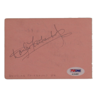 Douglas Fairbanks Jr. Signed 4x5 Index Card (PSA) at PristineAuction.com