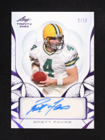 Brett Favre 2024 Leaf Trinity Purple #BABF1 #02/10 at PristineAuction.com