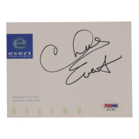 Chris Evert Signed 4x6 Index Card (PSA) at PristineAuction.com