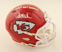 Patrick Mahomes Sr. Signed Chiefs Speed Mini Helmet Inscribed "Who's Your Daddy?" (Schwartz) at PristineAuction.com
