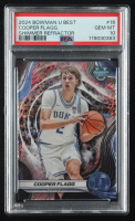 Cooper Flagg 2024-25 Bowman's Best University Shimmer Refractors #16 RC (PSA 10) at PristineAuction.com