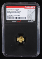 Canada Gold Nugget 2.55g - Cariboo Minting, British Columbia (NGC) at PristineAuction.com