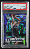 Cooper Flagg 2024-25 Bowman Chrome University Purple Lava Refractors #16 RC (PSA 10) at PristineAuction.com