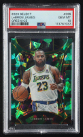 LeBron James 2023-24 Select Prizms Green Ice #335 (PSA 10) at PristineAuction.com