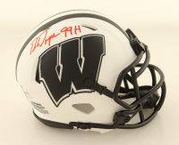 Ron Dayne Signed Wisconsin Badgers Lunar Eclipse Alternate Speed Mini Helmet Inscribed "99H" (Schwartz) at PristineAuction.com
