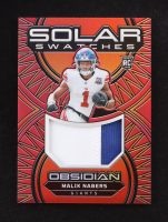 Malik Nabers 2024 Panini Obsidian Solar Swatches Red #5 #49/75 RC at PristineAuction.com
