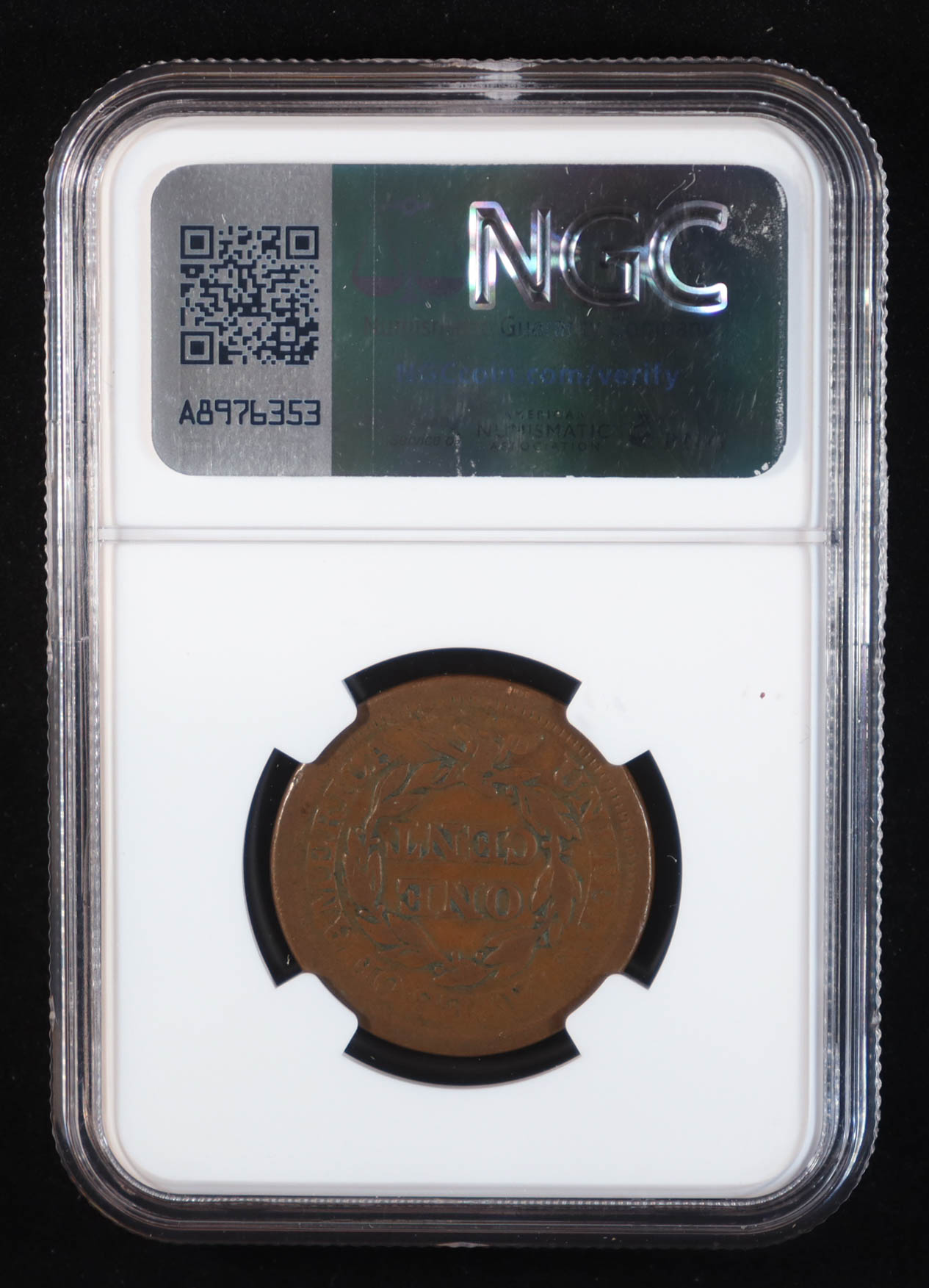 1854 Braided Hair Large Cent (NGC VF30 BN) at PristineAuction.com 1854 Braided Hair Large Cent (NGC VF30 BN) at PristineAuction.com