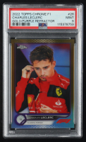 Charles Leclerc 2022 Topps Chrome Formula 1 Gold Purple Refractors #26 (PSA 9) at PristineAuction.com